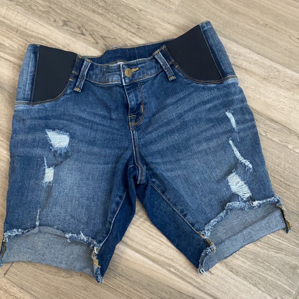Isabel Maternity by Ingrid & Isabel Blue Denim Shorts